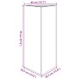 Jardinera triangular acero negro 40x34,5x70 cm de , Maceteros y jardineras - Ref: Foro24-851157, Precio: 62,39 €, Descuento: ...