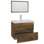 Set de muebles de baño madera contrachapada color roble ahumado de , Muebles de baño - Ref: Foro24-3152873, Precio: 191,70 €,...