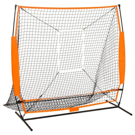 Red de práctica multideporte beisbol negra 174x76x158,5 cm de vidaXL, Béisbol y sóftbol - Ref: Foro24-93362, Precio: 84,46 €,...