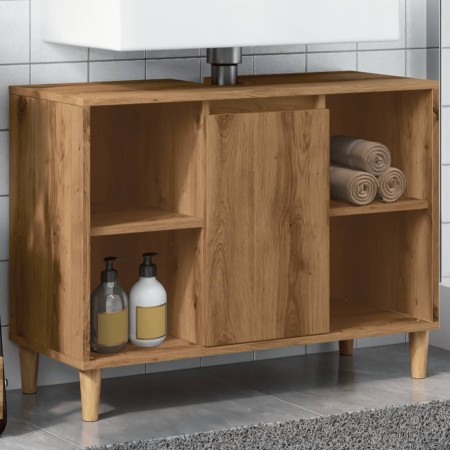 Mueble de baño madera de ingeniería roble artisian 80x33x60 cm de , Tocadores de baño - Ref: Foro24-857134, Precio: 73,62 €, ...
