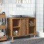 Mueble de baño madera de ingeniería roble artisian 80x33x60 cm de , Tocadores de baño - Ref: Foro24-857134, Precio: 73,62 €, ...