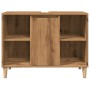 Mueble de baño madera de ingeniería roble artisian 80x33x60 cm de , Tocadores de baño - Ref: Foro24-857134, Precio: 73,62 €, ...
