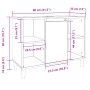 Mueble de baño madera de ingeniería roble artisian 80x33x60 cm de , Tocadores de baño - Ref: Foro24-857134, Precio: 73,62 €, ...