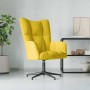 Sillón de relax de terciopelo amarillo mostaza en Sillones | Comprar online en Foru.es