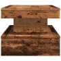 Mesa de centro con luces LED madera envejecida 90x50x40 cm de , Mesas de centro - Ref: Foro24-857714, Precio: 109,00 €, Descu...