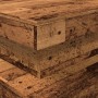 Mesa de centro con luces LED madera envejecida 90x50x40 cm de , Mesas de centro - Ref: Foro24-857714, Precio: 109,00 €, Descu...
