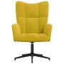 Sillón de relax de terciopelo amarillo mostaza en Sillones | Comprar online en Foru.es