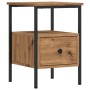 Mesita de noche madera de ingeniería roble artisan 34x36x50 cm de , Mesitas de noche - Ref: Foro24-857264, Precio: 46,92 €, D...