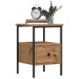 Mesita de noche madera de ingeniería roble artisan 34x36x50 cm de , Mesitas de noche - Ref: Foro24-857264, Precio: 46,92 €, D...