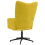 Sillón de relax de terciopelo amarillo mostaza en Sillones | Comprar online en Foru.es