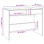 Escritorio de madera contrachapada blanco 101x50x76,5 cm de vidaXL, Escritorios - Ref: Foro24-809557, Precio: 82,61 €, Descue...