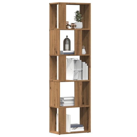 Estantería de madera de ingeniería roble artisan 45x24x159 cm de , Librerías y estanterías - Ref: Foro24-855785, Precio: 71,1...