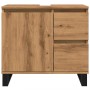 Mueble de lavabo madera de ingeniería roble artisan 65x33x60 cm de , Muebles de baño - Ref: Foro24-857230, Precio: 98,48 €, D...