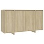 Aparador de madera contrachapada roble Sonoma 135x41x75 cm de vidaXL, Aparadores - Ref: Foro24-809596, Precio: 162,73 €, Desc...