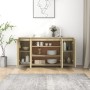 Aparador de madera contrachapada roble Sonoma 135x41x75 cm de vidaXL, Aparadores - Ref: Foro24-809596, Precio: 162,73 €, Desc...