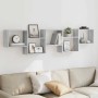 Estante cubo de pared 5 compartimentos madera gris Sonoma de , Estantes y estanterías - Ref: Foro24-860000, Precio: 50,87 €, ...