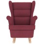 Silla mecedora de tela rojo vino tinto 74x90x102 cm | Foro24.es | Tu tienda online para hogar, jardín y más Foro24.es