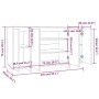 Aparador de madera contrachapada roble Sonoma 135x41x75 cm de vidaXL, Aparadores - Ref: Foro24-809596, Precio: 162,73 €, Desc...
