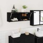 Mueble de pared de baño madera ingeniería negro 80x25x30 cm de , Tocadores de baño - Ref: Foro24-860077, Precio: 53,71 €, Des...