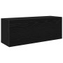 Mueble de pared de baño madera ingeniería negro 80x25x30 cm de , Tocadores de baño - Ref: Foro24-860077, Precio: 53,71 €, Des...