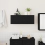 Mueble de pared de baño madera ingeniería negro 80x25x30 cm de , Tocadores de baño - Ref: Foro24-860077, Precio: 53,71 €, Des...