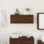 Mueble de pared baño madera ingeniería roble marrón 80x25x30cm de , Tocadores de baño - Ref: Foro24-860082, Precio: 51,64 €, ...