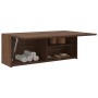 Mueble de pared baño madera ingeniería roble marrón 80x25x30cm de , Tocadores de baño - Ref: Foro24-860082, Precio: 51,64 €, ...