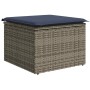 Set sofás jardín y cojines 6 pzas ratán sintético acacia gris de , Conjuntos de jardín - Ref: Foro24-3326302, Precio: 453,40 ...