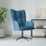 Sillón de relax de terciopelo azul en Sillones | Comprar online en Foru.es