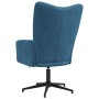 Sillón de relax de terciopelo azul en Sillones | Comprar online en Foru.es