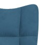 Sillón de relax de terciopelo azul en Sillones | Comprar online en Foru.es