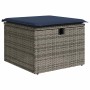Set sofás jardín y cojines 9 pzas ratán sintético acacia gris | Foro24.es | Tu tienda online para hogar, jardín y más Foro24.es