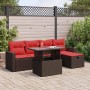 Set sofás jardín y cojines 6 pzas ratán sintético acacia negro de , Conjuntos de jardín - Ref: Foro24-3327814, Precio: 454,55...
