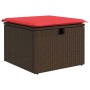 Set sofás jardín y cojines 6 pzas ratán sintético acacia negro de , Conjuntos de jardín - Ref: Foro24-3327814, Precio: 454,55...