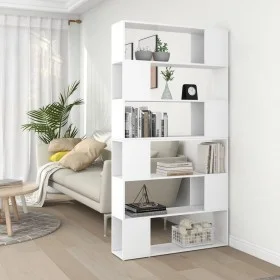 Estantería divisor de espacios blanco 100x24x188 cm de vidaXL, Librerías y estanterías - Ref: Foro24-3082071, Precio: 138,98 ...