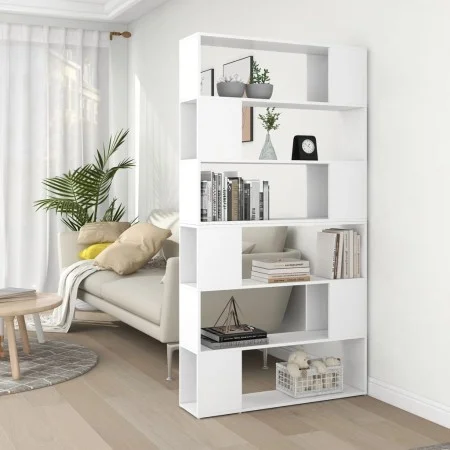 Estantería divisor de espacios blanco 100x24x188 cm de vidaXL, Librerías y estanterías - Ref: Foro24-3082071, Precio: 138,98 ...