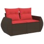 Set sofás jardín y cojines 6 pzas ratán sintético acacia negro | Foro24.es | Tu tienda online para hogar, jardín y más Foro24.es