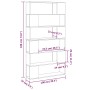 Estantería divisor de espacios blanco 100x24x188 cm de vidaXL, Librerías y estanterías - Ref: Foro24-3082071, Precio: 144,07 ...