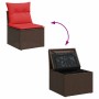 Set sofás jardín y cojines 6 pzas ratán sintético acacia negro | Foro24.es | Tu tienda online para hogar, jardín y más Foro24.es