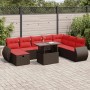 Set sofás jardín y cojines 9 pzas ratán sintético acacia negro | Foro24.es | Tu tienda online para hogar, jardín y más Foro24.es
