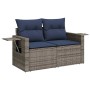 Set sofás jardín y cojines 7 pzas ratán sintético acacia negro de , Conjuntos de jardín - Ref: Foro24-3326492, Precio: 575,81...