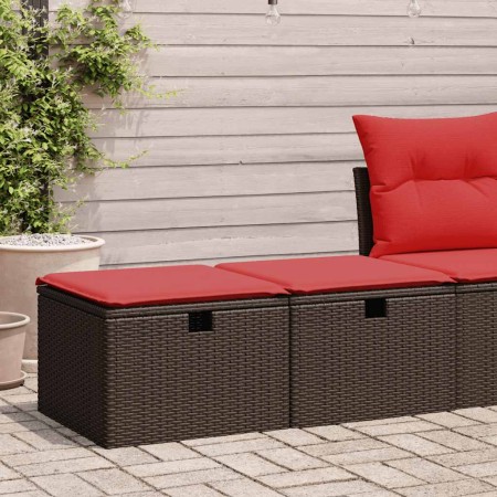 Set sofás jardín y cojines 2 pzas ratán sintético acacia marrón | Foro24.es | Tu tienda online para hogar, jardín y más Foro24.es