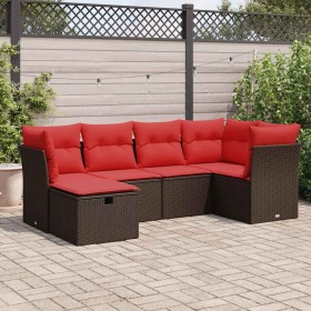 Comprar Set sofás de jardín 6 piezas y cojines