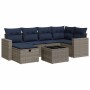 Set de sofás de jardín 7 pzas con cojines ratán sintético gris de , Conjuntos de jardín - Ref: Foro24-3325397, Precio: 503,47...