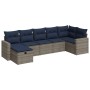 Set de sofás de jardín 7 pzas con cojines ratán sintético gris de , Conjuntos de jardín - Ref: Foro24-3325407, Precio: 525,67...