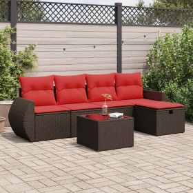 Comprar Set sofás de jardín 6 piezas y cojines
