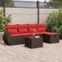 Set sofás de jardín 6 piezas y cojines ratán sintético marrón | Foro24.es | Tu tienda online para hogar, jardín y más Foro24.es
