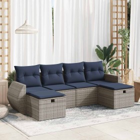 Comprar Set de muebles de jardín 6 pzas y cojines