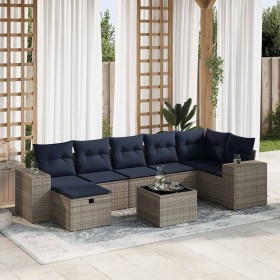 Comprar Set de sofás de jardín y cojines 8 piezas