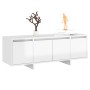 Mueble de TV madera contrachapada blanco brillo 120x30x40,5 cm de vidaXL, Muebles TV - Ref: Foro24-809581, Precio: 80,33 €, D...